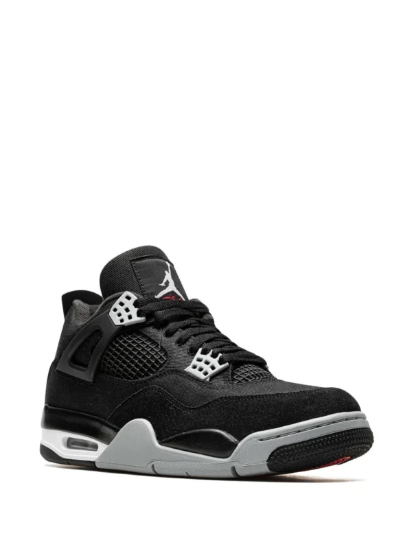 NIKE Air Jordan 4 “Black Canvas” sneakers