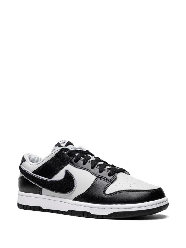 NIKE Dunk Low "Chenille Swoosh Black Grey" sneakers