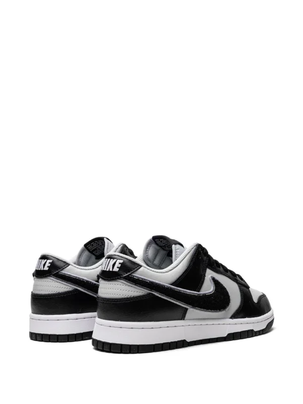 NIKE Dunk Low "Chenille Swoosh Black Grey" sneakers