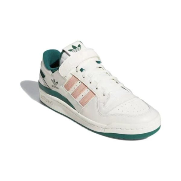 אדידס פורום - ADIDAS FORUM LOW Dark Green/Core White/Magic Beige SNEAKERS