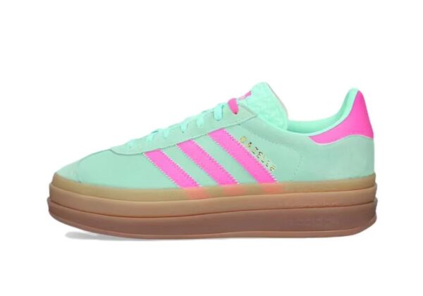 אדידס גאזל- ADIDAS GAZELLE BOLD SHOES Green/Pink