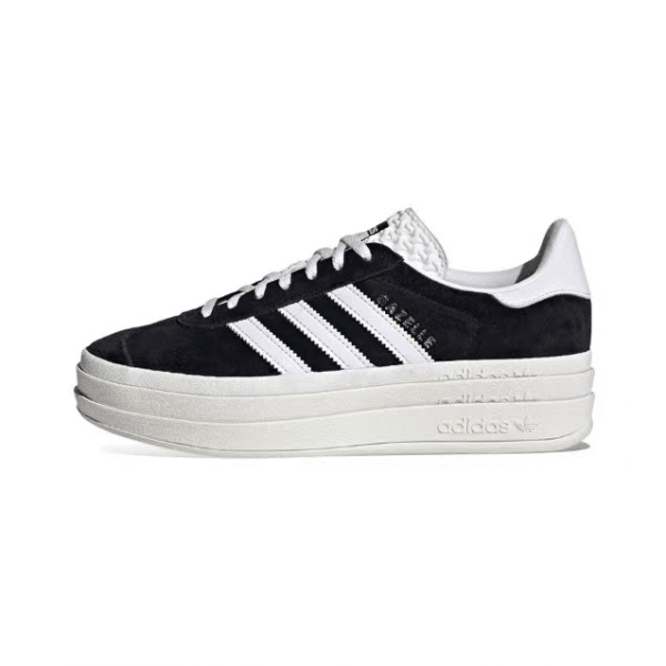 אדידס גאזל- ADIDAS GAZELLE BOLD SHOES Black/White