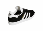 ADIDAS GAZELLE SHOES BLACK WHITE LOGO