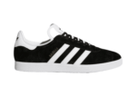 ADIDAS GAZELLE SHOES BLACK WHITE LOGO