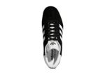 ADIDAS GAZELLE SHOES BLACK WHITE LOGO