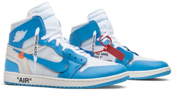 נייק ג'ורדן-AIR JORDAN 1 RETRO HIGH OFF-WHITE UNIVERSITY BLUE