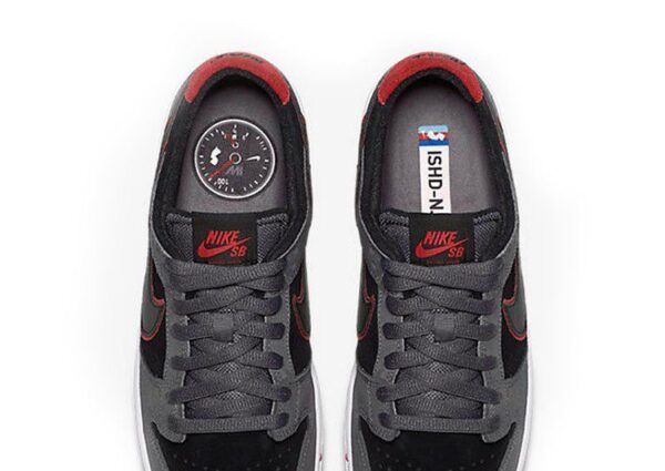 נעליי נייק-NIKE SB DUNK LOW PRO QS - Black & Vulcan