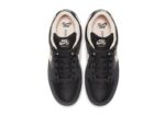 נעליי נייק-NIKE SB DUNK LOW PRO QS - Black & Wafer Logo