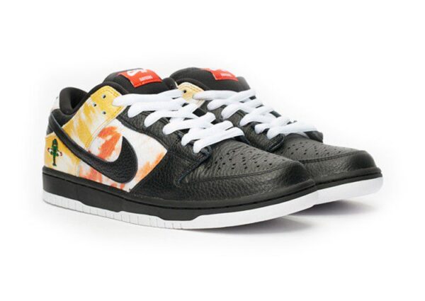 נעליי נייק-NIKE SB DUNK LOW PRO QS - Black & Yellow Sunshade