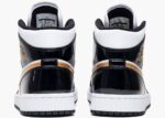 נייק ג'ורדן-Nike Air jordan 1 Mid - Patent Black White Gold