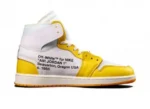 נייק ג'ורדן-AIR JORDAN 1 RETRO HIGH OFF-WHITE YELLOW