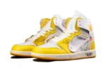 נייק ג'ורדן-AIR JORDAN 1 RETRO HIGH OFF-WHITE YELLOW