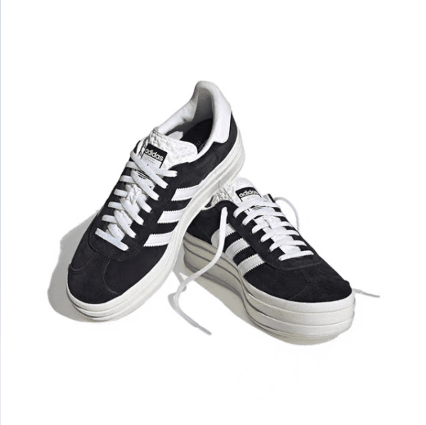 אדידס גאזל- ADIDAS GAZELLE BOLD SHOES Black/White