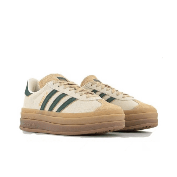 אדידס גאזל- ADIDAS GAZELLE BOLD SHOES Cream/Green