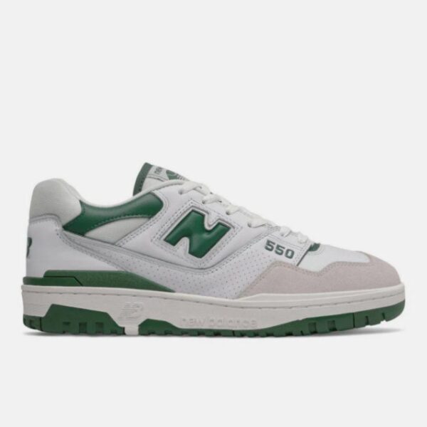 סניקרס ניו באלאנס NEW BALANCE 550 GREEN & WHITE