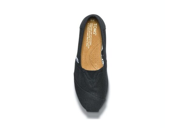 נעלי טומס-TOMS SHOES - CLASSIC BLACK CANVAS