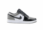 נעלי נייק-NIKE AIR JORDAN 1 LOW -GRAY-BLACK-WHITE