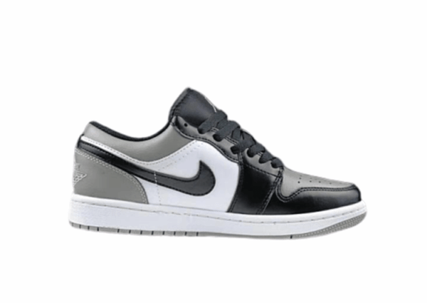 נעלי נייק-NIKE AIR JORDAN 1 LOW -GRAY-BLACK-WHITE