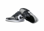 נעלי נייק-NIKE AIR JORDAN 1 LOW -GRAY-BLACK-WHITE
