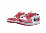 נעלי נייק-NIKE AIR JORDAN 1 LOW -SANGRIA-BLACK LOGO-WHITE