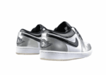 נעלי נייק-NIKE AIR JORDAN 1 LOW -SILVER-BLACK-WHITE