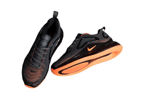 NIKE AIR MAX 720 BLACK - ORANGE LOGO