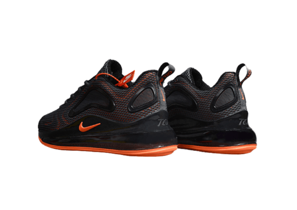 NIKE AIR MAX 720 BLACK - ORANGE LOGO