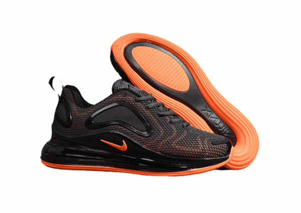 NIKE AIR MAX 720 BLACK - ORANGE LOGO