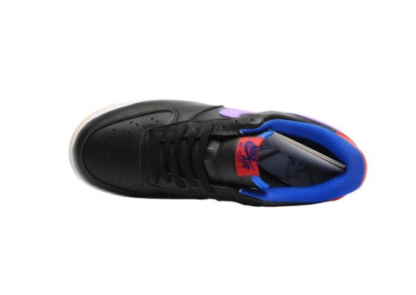 נעלי נייק -Nike Air Force 1 Low BLACK-MEDIUM PURPLE