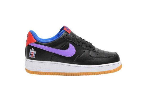 נעלי נייק -Nike Air Force 1 Low BLACK-MEDIUM PURPLE