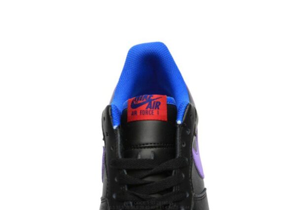 נעלי נייק -Nike Air Force 1 Low BLACK-MEDIUM PURPLE