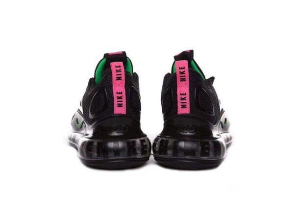 Nike Air Max 720 Black - Pink & Green Logo