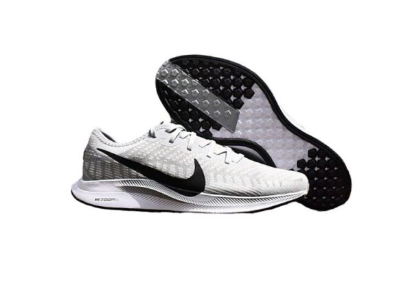 נעלי נייק-NIKE AIR ZOOM PEGASUS 36 - Light Gray & Black Logo