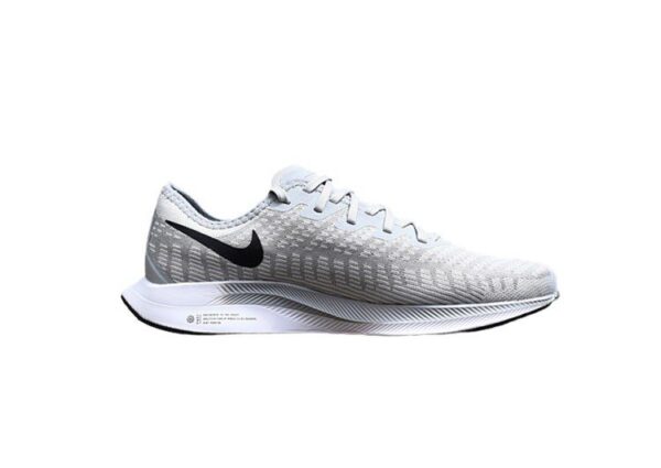 נעלי נייק-NIKE AIR ZOOM PEGASUS 36 - Light Gray & Black Logo