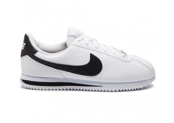 נעלי נייק-Nike Classic Cortez - Black Logo & White