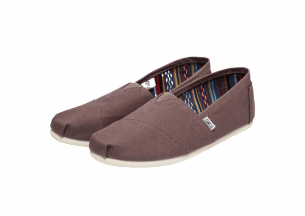 נעלי טומס-TOMS SHOES - CLASSIC BRWONE CANVAS