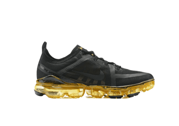 נעלי נייק-NIKE AIR VAPROMAX 2019 - BLACK-BARLEY CORN
