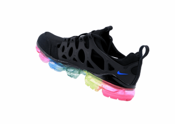 נעלי נייק-NIKE AIR VAPROMAX 2019 - BLACK-BOTTOM MULTICOLORED