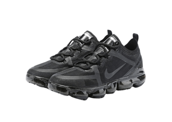 נעלי נייק-NIKE AIR VAPROMAX 2019 - BLACK LOGO - BLACK