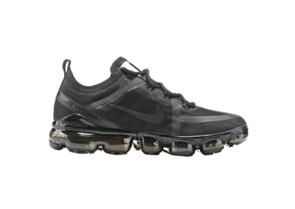 נעלי נייק-NIKE AIR VAPROMAX 2019 - BLACK LOGO - BLACK