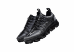 נעלי נייק-NIKE AIR VAPROMAX 2019 - BLACK - LOGO WHITE - BLACK RIBBON