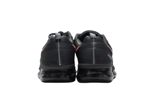 נעלי נייק-NIKE AIR VAPROMAX 2019 - BLACK - ORG - WHITE LOGO