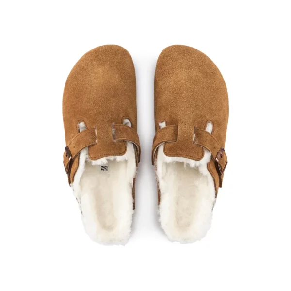 כפכפי בירקנשטוק | Birkenstock Boston Shearling Brown
