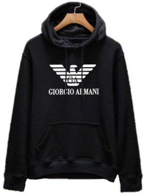 ארמני-ARMANI HOODIES MEN'S- Black
