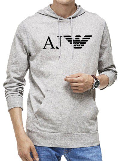 ארמני-ARMANI HOODIES MEN'S- Gray