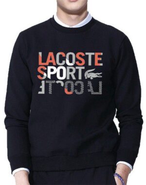 לקוסט-LACSOTE  SWETER MEN DESGIN- BLACK