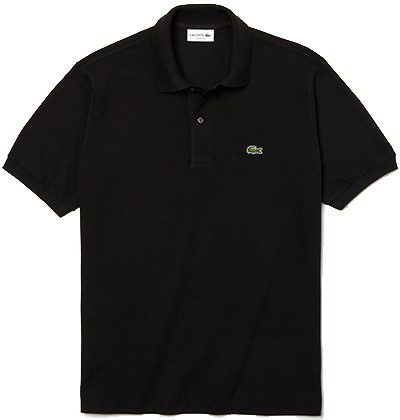 לקוסט-LACSOTE TSHIRT MEN'S POLO SHORT - Black