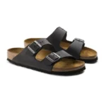 כפכפי בירקנשטוק | Birkenstock Arizona fur Leather Black