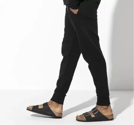 כפכפי בירקנשטוק | Birkenstock Arizona fur Leather Black