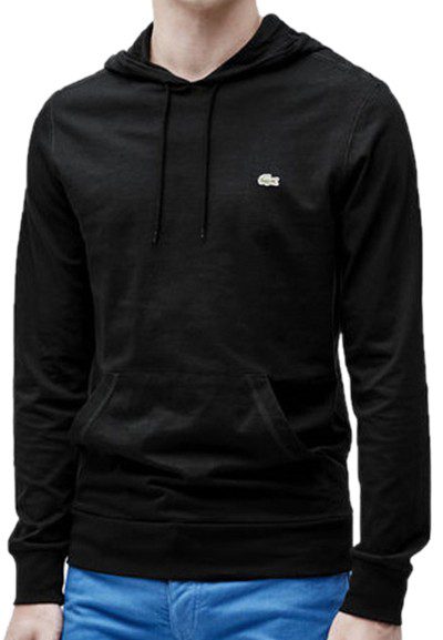 לקוסט-LACSOTE  SWETER MEN DESGIN- BLACK